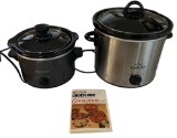 Rival 3 qt Crock Pot and Toastmaster 1 qt Slow