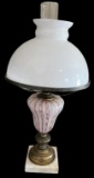 Electric Hurricane Lamp—21 1/4” to Top of Chimney