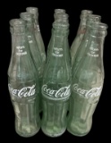 (9) Vintage Coke Bottles