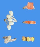 (5) Sterling and Gemstone Rings