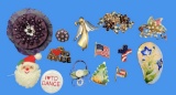 Assorted Fashion Pins, Including Christopher Radko