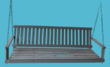 Painted Wooden Porch Swing