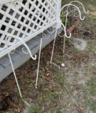 (4) White Shepherds Hooks—40” Tall