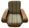 MCM Paul Frankl Pretzel Six Strand Rattan Club