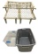 (2) Plastic Storage Bins, (3) Plastic Shelves