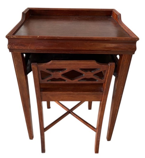 Child’s Desk & Chair—21” x 17”, 28” Tall