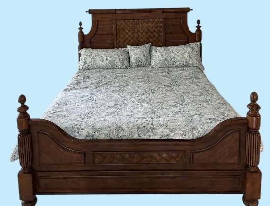 King-Size Bed (Bedding Not Included)
