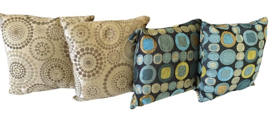 (2) Pairs of Decorative Pillows