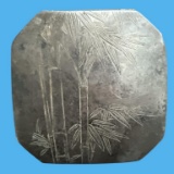 Vintage Japanese 950 Silver Makeup Compact,