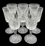 (8) Waterford “Lismore” Stems of Crystal:  Water