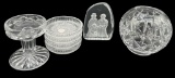Assorted Lead Crystal Items: Brock Candle H
