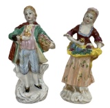 Courting Couple Porcelain Figurines (Japan)