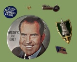 Assorted Pins, Tie Clip, Lapel Pin Including