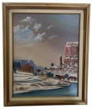 Framed and Signed Original Painting “Winter In
