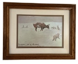 Framed, Matted, & Signed Print “Waiting For A