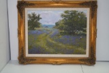 Bluebonnets in Hill Country Original Oil Unititled by Baggett, Ralph