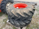 PALLET OF 2 KUBOTA REAR TIRE AND RIMS