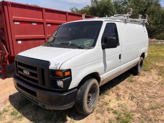 08 FORD E350 WORK VAN V#L280A32372
