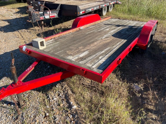 16' TANDEM DUAL TRLR FLATBED W / BOS