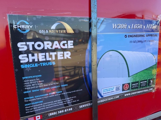 30 X 65 X 15 STORAGE SHELTER