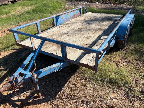14' DOUBLE AXLE BUMPER PULL TRLR W/BOS