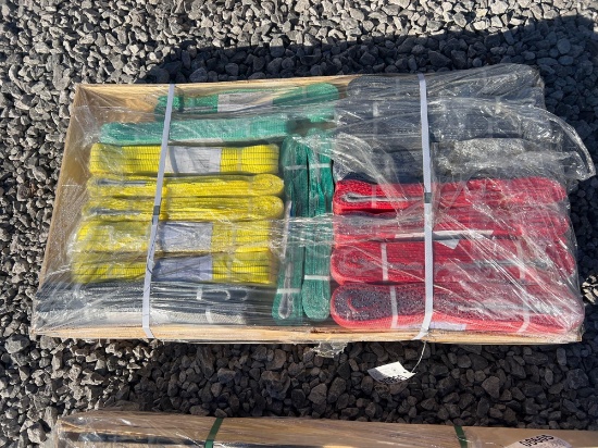 PALLET OF WEB SLINGS