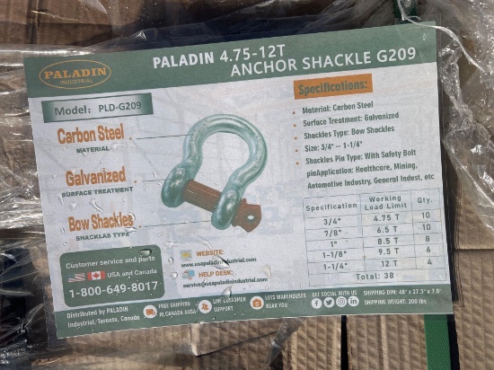 PALLET OF SCREW PIN SHACKLES