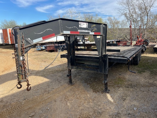 25' TANDEM DUAL GOOSNECK TRLR/#9271
