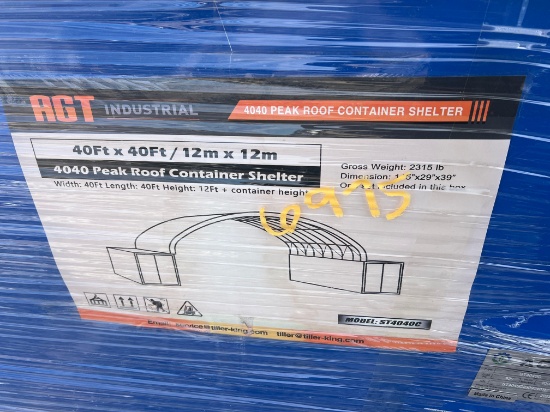 40X40 PEAK ROOF CONTAINER SHELTER