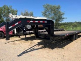 20' GOOSNECK TRLR 4' DOVE TAL W / BOS NEW TIRES AND AXLES