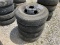 4 USED TRAILER TIRES AND RIMS