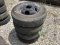4 USED TRAILER TIRES AND RIMS