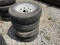 4 USED TRAILER TIRES AND RIMS