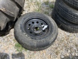 1 USED TRAILER TIRE AND RIM