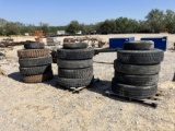 (14) MISC TIRES AND WHEELS