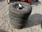 SET OF 4 USED TRAILER TIRES AND RIM