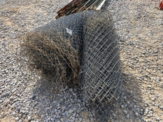 2 ROLLS OF CHAINLINK FENCE