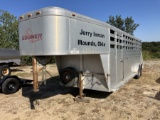 05 SOONER RANCH 7X25 STOCK TRAILER