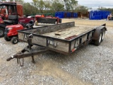 16' BUMPER PULL TRAILER W/ RAMPS