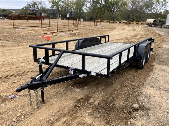77"X16' 3500LB TANDEM AXLE 1 BRAKE