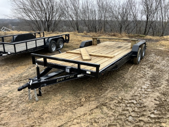 83"X20'CAR HAULR(1-BRAKE)BLCK/#1295
