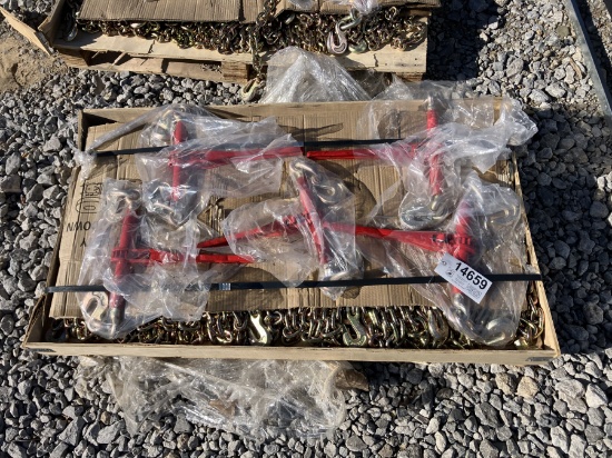 PALLET OF CHAINS & BOOMERS