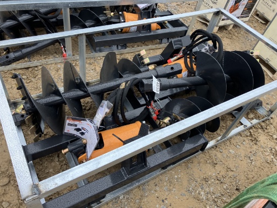 (2) Q/A HYD AUGGER W/ 4 BITS