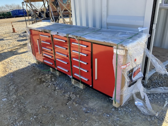 15 DRAWER WORKBENCH (DAMAGED)