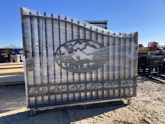 20FT BI-PARTING IRON GATE