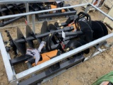(2) Q/A HYD AUGGER W/ 4 BITS