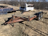 16'RED TNDM AXLE TRLR W/BLLDG HITCH