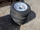 (SET) 4 USED TIRES