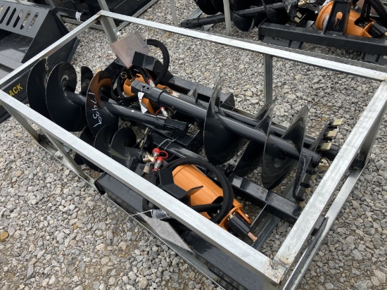 (2) Q/A HYD AUGERS W/ 4 BITS