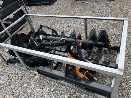 (2) Q/A HYD AUGERS W/ 4 BITS